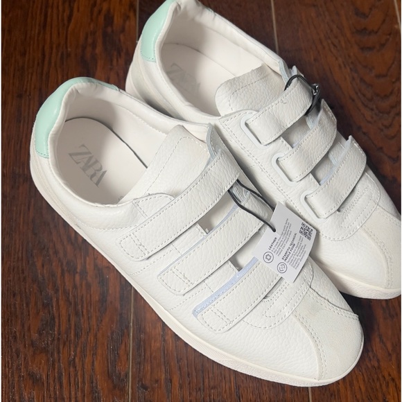 🆕Zara Leather 3 Strap Velcro Size 40 - Picture 13 of 14